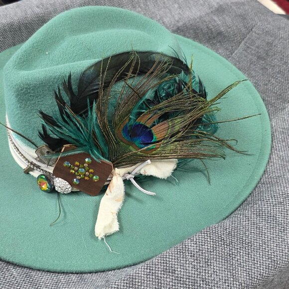 One-of-a-Kind Western Cowgirl Hat – Handmade & Adjustable main image 4